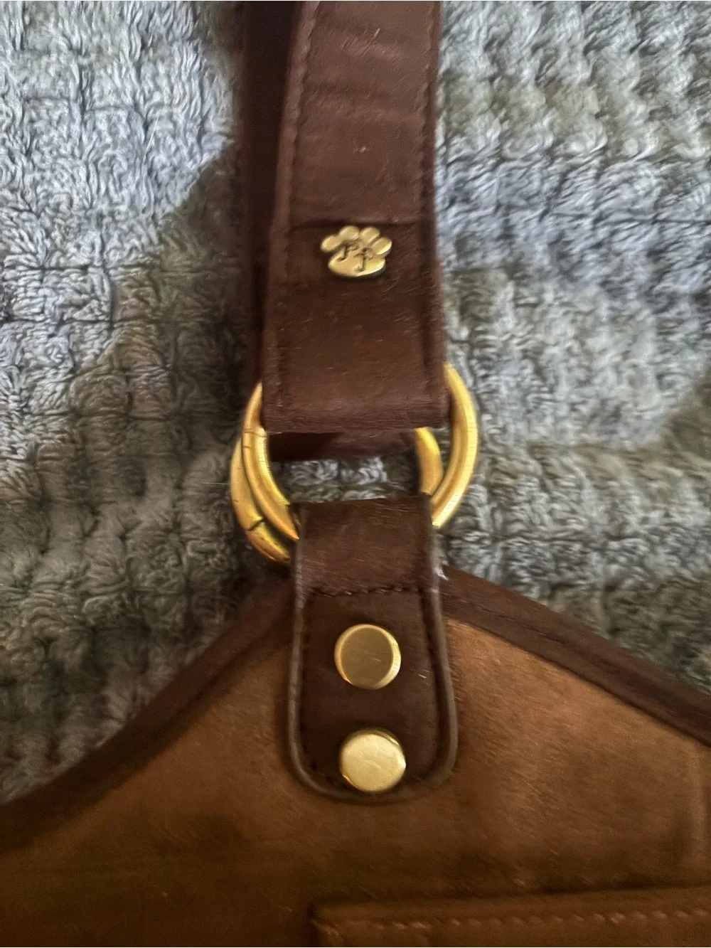 Brown Suede upscale airline carrier for spoiled pups! RARE!
